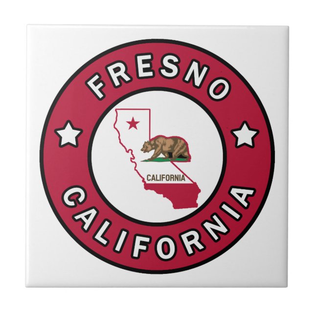 Fresno California Fliese (Vorderseite)