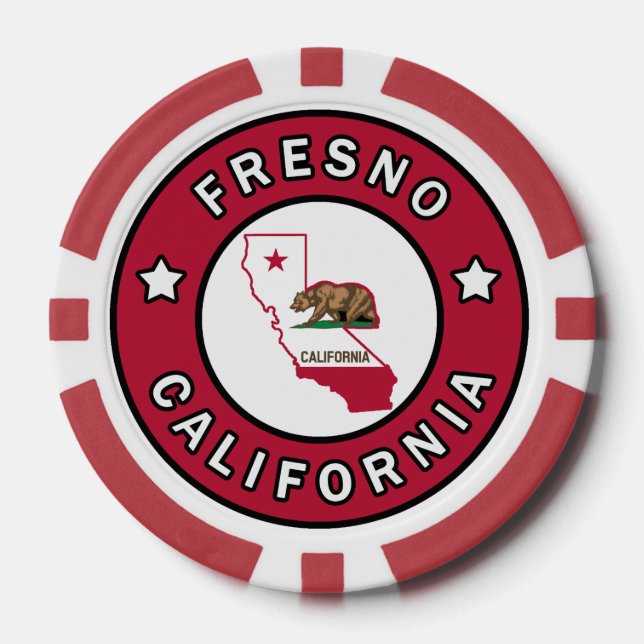 Fresno California Pokerchips (Vorderseite)