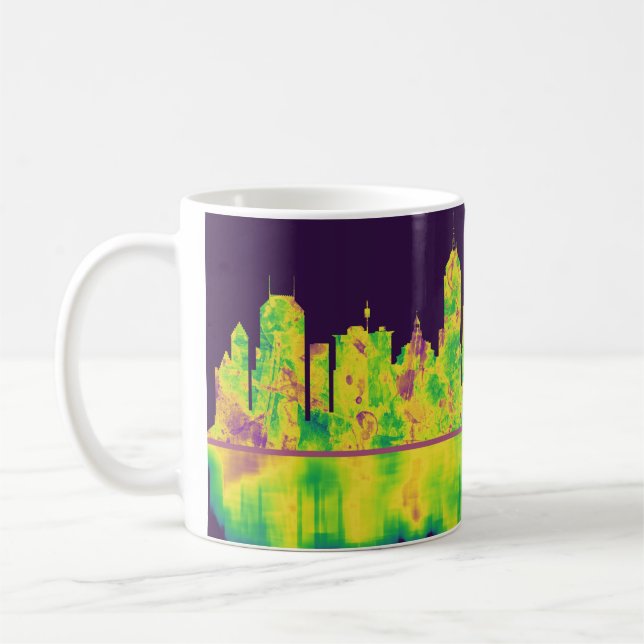 Fresno California Skyline Kaffeetasse (Links)