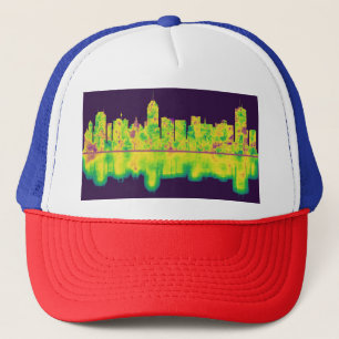 Fresno California Skyline Truckerkappe