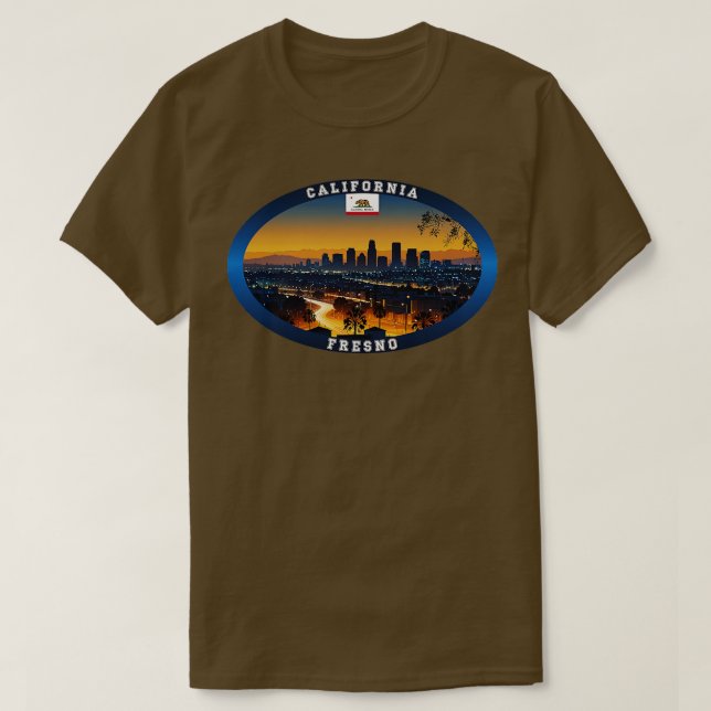 Fresno California Travel TShirt (Design vorne)