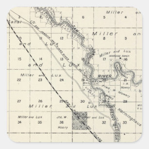 Fresno County, Kalifornien 10 Quadratischer Aufkleber