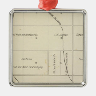 Fresno County, Kalifornien 23 Silbernes Ornament