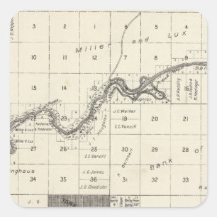 Fresno County, Kalifornien 27 Quadratischer Aufkleber