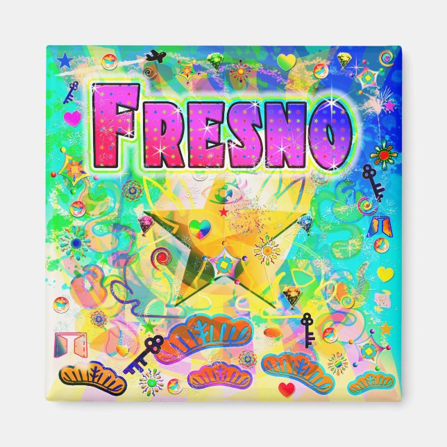 Fresno Epoch Hour Magnet (Vorne)