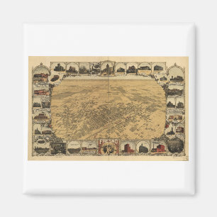 Fresno Kalifornien im Jahre 1901 Magnet