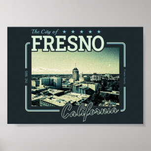 FRESNO KALIFORNIEN - STADT FRESNO CA POSTER