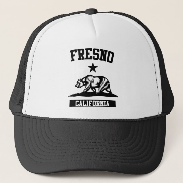 Fresno Kalifornien Truckerkappe (Vorderseite)
