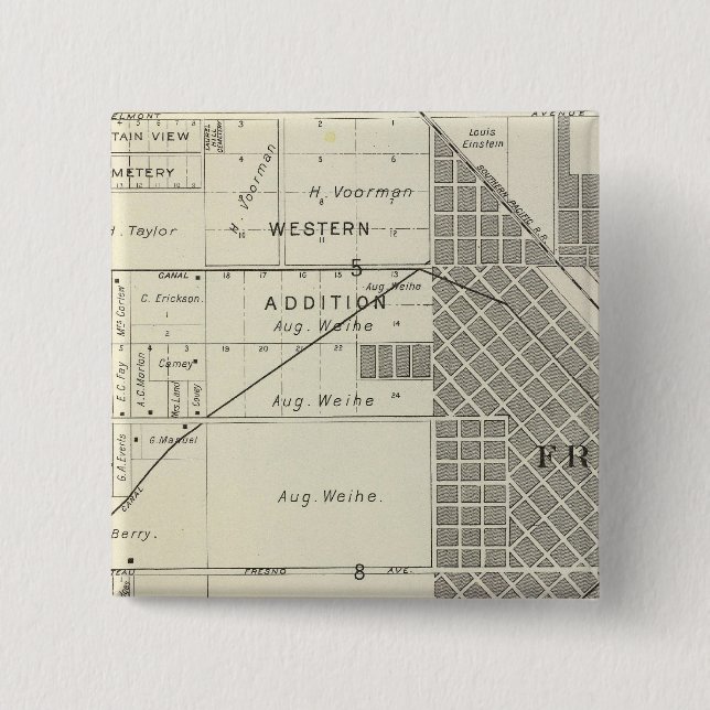 Fresno-Landkreis, Kalifornien 7 Button (Vorderseite)