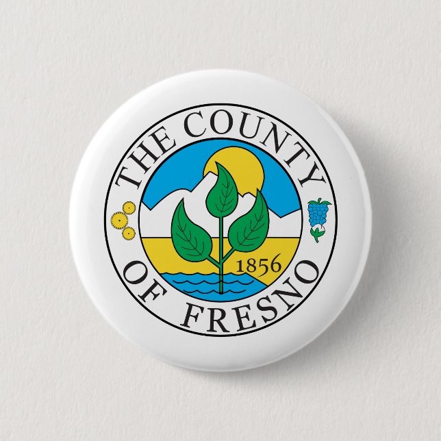 Fresno Landkreis Siegel Button (Vorderseite)