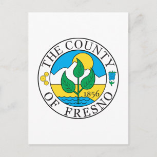 Fresno Landkreis Siegel Postkarte