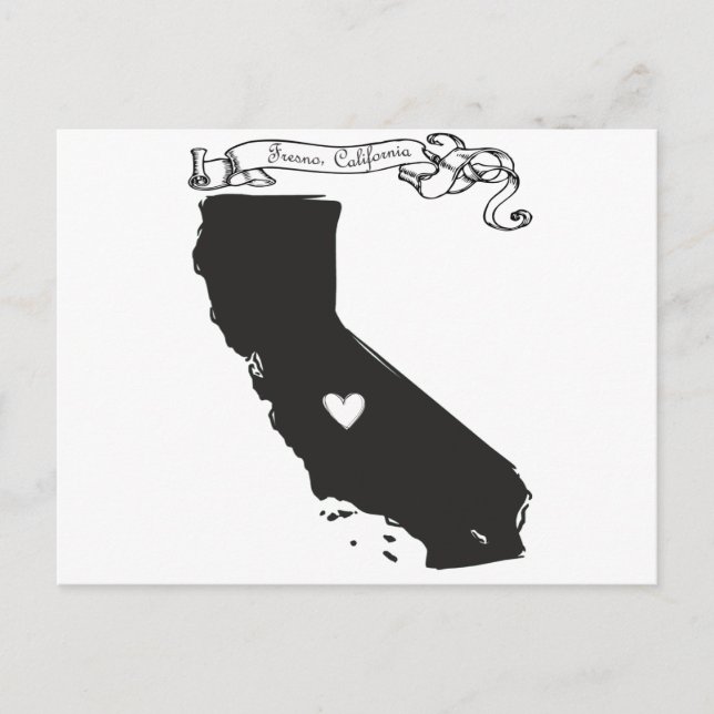 Fresno Postkarte (Vorderseite)