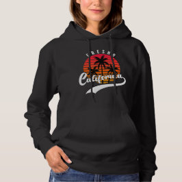 Fresno Retro Black Women's Hoodie
