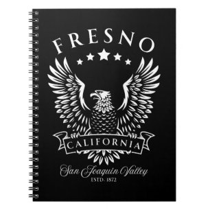 Fresno San Joaquin Tal Vintager Adler Notizblock