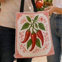 "FRESNO TASCHE" - CHINOISERIE TOTE BAG