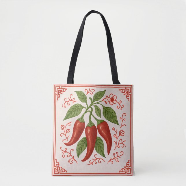 "FRESNO TASCHE" - CHINOISERIE TOTE BAG (Vorderseite)
