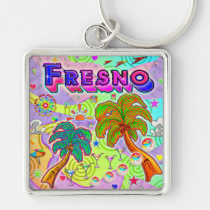 Fresno Urlaub Ziel Schlüsselanhänger