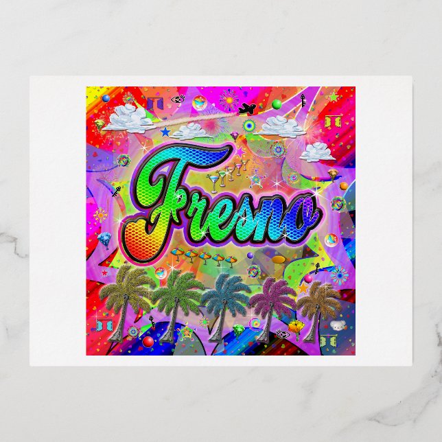 Fresno Vista Express Postkarte (Vorderseite)