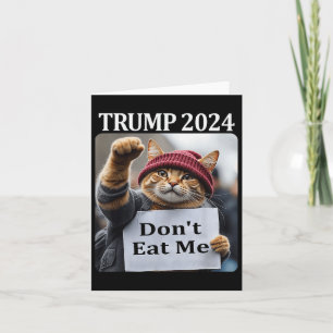 Fress Mich Nicht Katzen Für Trump 2024  Karte