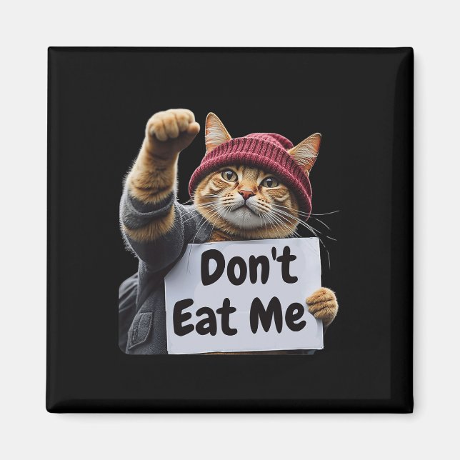 Fress mich nicht Katzen für Trump 2024 Trump oder  Magnet (Vorne)