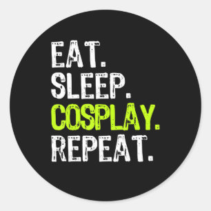 Fressen Cosplayer-Cosplayer-Cosplayer-Geschenk Runder Aufkleber