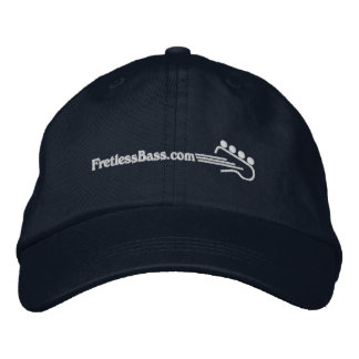 FretlessBass.com Logo bestickt Baseball Cap Bestickte Kappe
