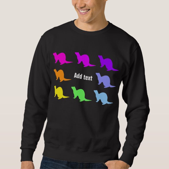 Frettchen (4) sweatshirt (Vorderseite)