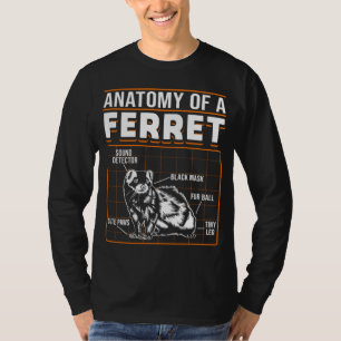 Frettchen Anatomie eines Frettchens T-Shirt