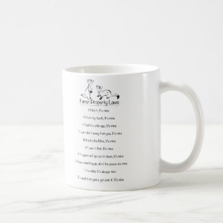 Frettchen-Eigentums-Gesetzeskaffeetasse Tasse
