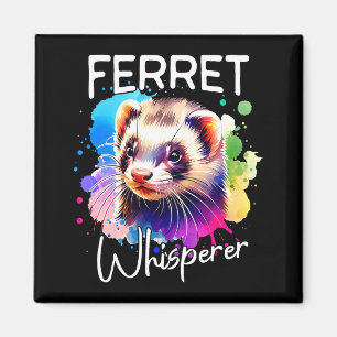 Frettchen-Flüsterer Comfort Colors Erwachsene Schw Magnet