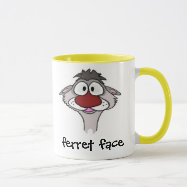 Frettchen-Gesichts-Tasse Tasse (Rechts)