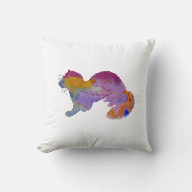 Frettchen Kissen (Vorderseite)