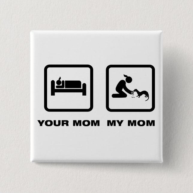 Frettchen-Liebhaber Button (Vorderseite)