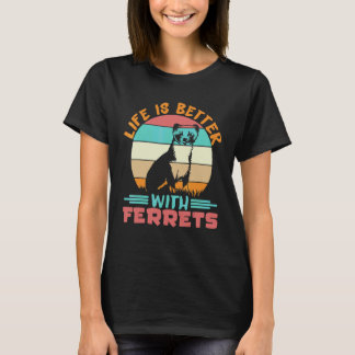 Frettchen mit Frettchen T-Shirt