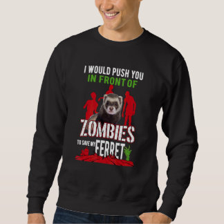 Frettchen Mutter Vater Mustela Nigripes Sweatshirt