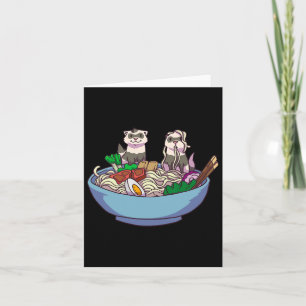 Frettchen Ramen Nudeln Anime Kawaii Japanischer Ot Karte
