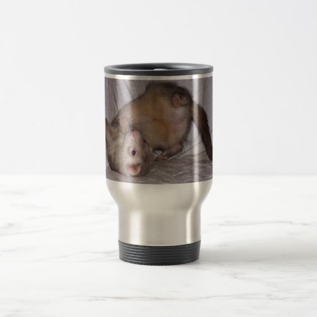 Frettchen-Reise-Tasse Reisebecher (Mittel)