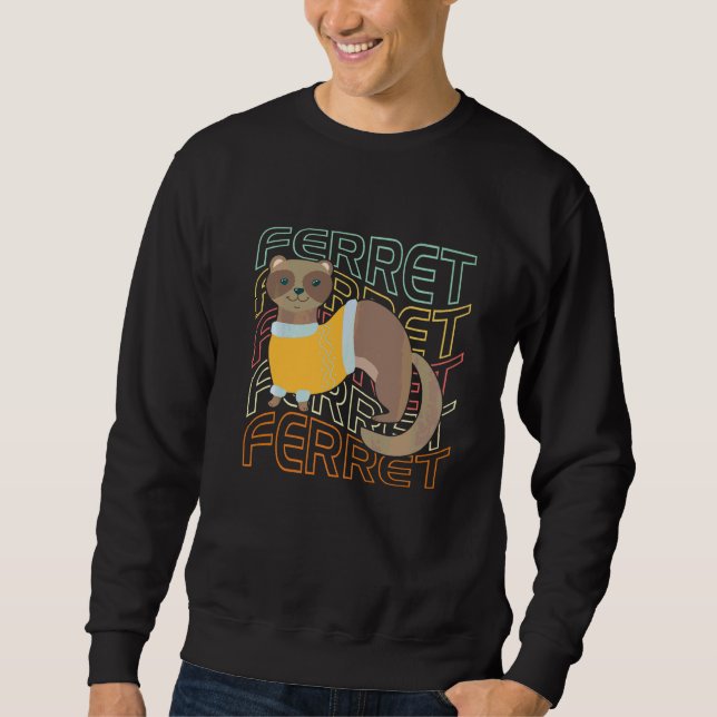 Frettchen Sweatshirt (Vorderseite)