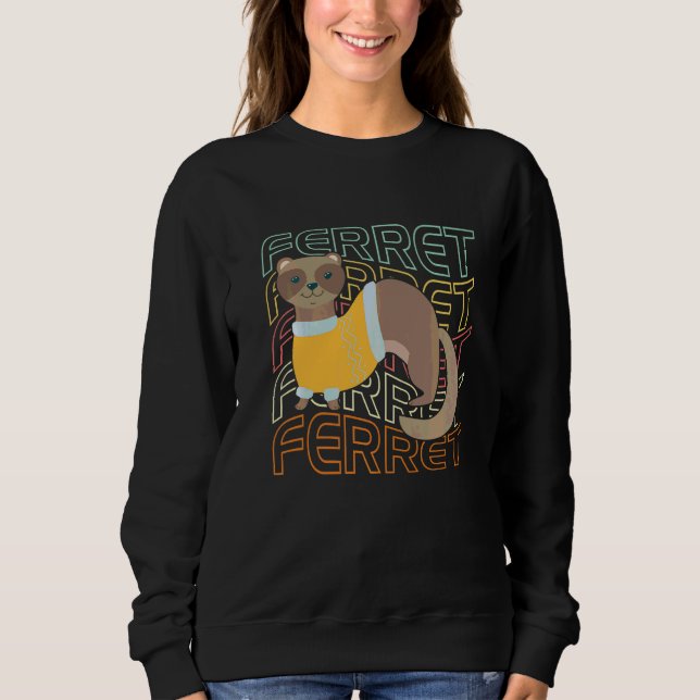 Frettchen Sweatshirt (Vorderseite)
