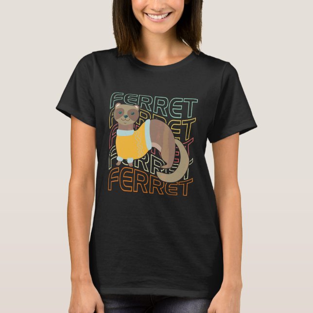 Frettchen  T-Shirt (Vorderseite)