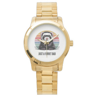 Frettchen-Vater T-Shirt Armbanduhr