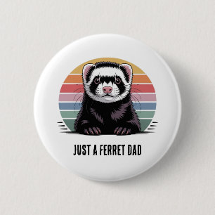 Frettchen-Vater T-Shirt Button