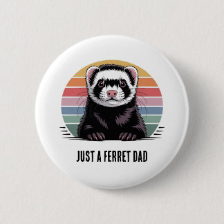 Frettchen-Vater T-Shirt Button