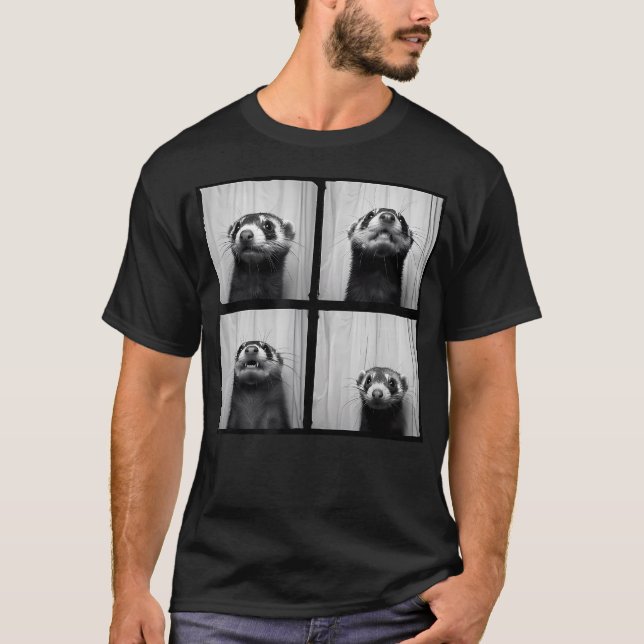 Frettchengesicht Liebe Frettchen Lustig T-Shirt (Vorderseite)