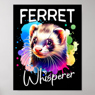 Frettier-Flüsterer Comfort Colors Erwachsener Schw Poster