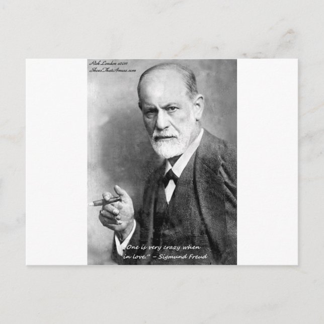 Freud Crazy liebt Liebe Zitat Geschenke Karten etc (Vorderseite)