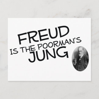 Freud ist der arme Jung Postkarte