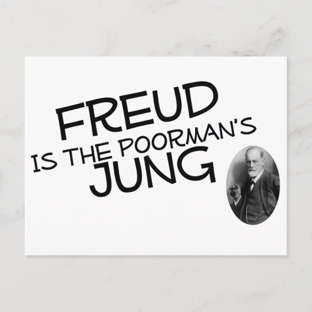 Freud ist der arme Jung Postkarte (Vorderseite)