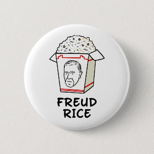 Freud Rice Food Psychology Puff Button