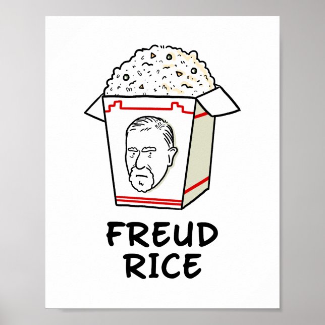 Freud Rice Food Psychology Puff Poster (Vorne)